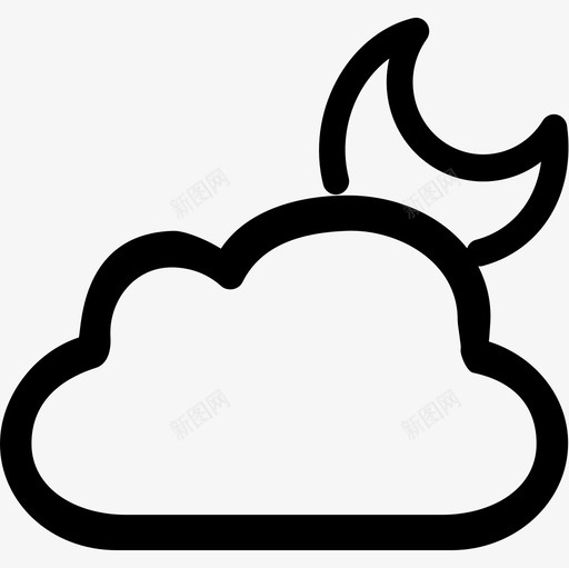 cloud monthsvg_新图网 https://ixintu.com cloud month