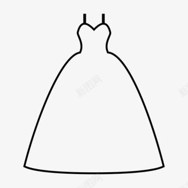 采购产品婚纱婚纱衣服图标图标