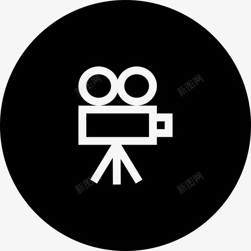 录像机摄像机视频图标svg_新图网 https://ixintu.com 基本工具02 录像机 摄像机 视频