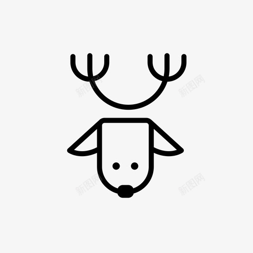 驯鹿圣诞驯鹿圣诞套装1图标svg_新图网 https://ixintu.com 圣诞套装1 圣诞驯鹿 驯鹿