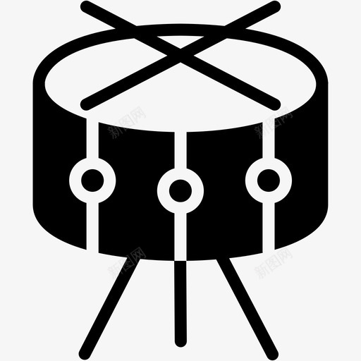 鼓庆典乐器图标svg_新图网 https://ixintu.com 乐器 声音 庆典 音乐 鼓
