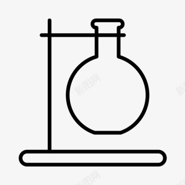 圆底烧瓶化学设备图标图标