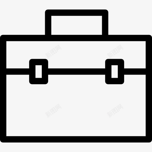 公文包包商人图标svg_新图网 https://ixintu.com 公文包 办公包 包 商人 学校和教育平滑线图标