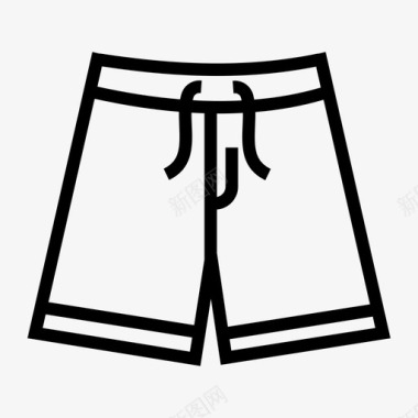 短裤百慕大短裤衣服图标图标