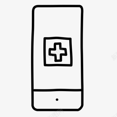 医用iphone健康医院图标图标