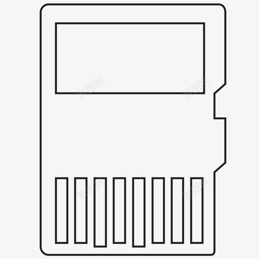 存储卡千兆字节micro图标svg_新图网 https://ixintu.com micro sd 千兆字节 存储 存储卡 手机