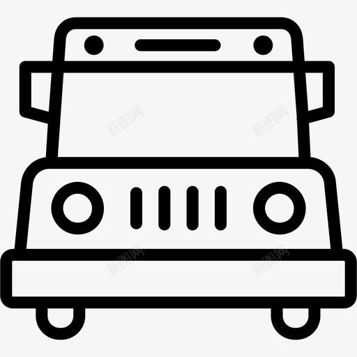 吉普车旅游交通图标svg_新图网 https://ixintu.com 交通 吉普车 旅游 车辆