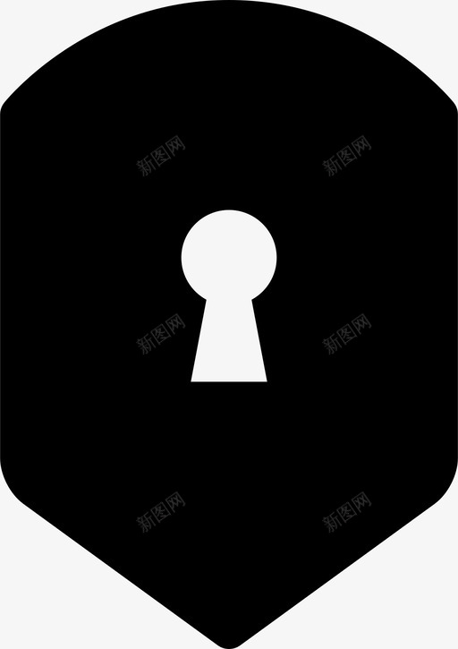 屏蔽访问密钥图标svg_新图网 https://ixintu.com 保护 安全 密钥 屏蔽 数字生态系统填充 访问 锁定