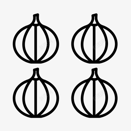 南瓜农业农作物图标svg_新图网 https://ixintu.com 万圣节 农业 农产品 农作物 农场 南瓜