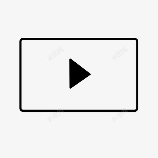视频播放按钮音乐图标svg_新图网 https://ixintu.com 按钮 视频播放 音乐