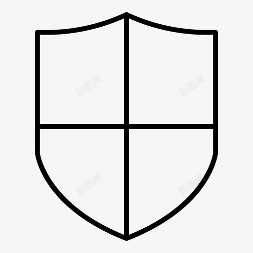 屏蔽锁定保护图标svg_新图网 https://ixintu.com 保护 安全 安全细线图标 屏蔽 锁定