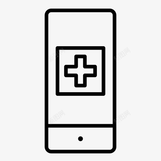 医疗iphone健康医院图标svg_新图网 https://ixintu.com 健康 医疗iphone 医院 在线医疗