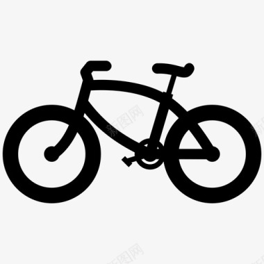 自行车自行车手轮子图标图标