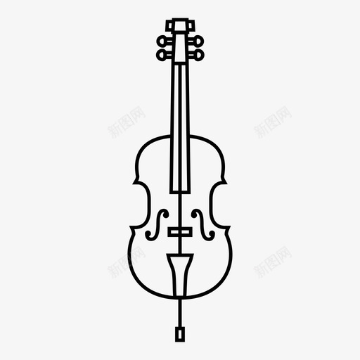 大提琴乐器音乐图标svg_新图网 https://ixintu.com 乐器 大提琴 小提琴家族 弦乐 歌曲 管弦乐队 音乐