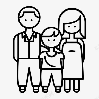 父母家庭核心成员图标图标