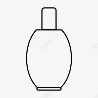 香水瓶子化妆品图标图标
