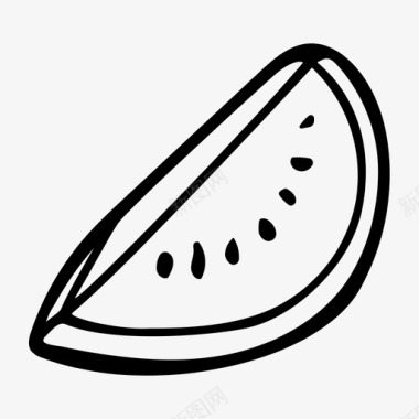 西瓜浆果食品图标图标
