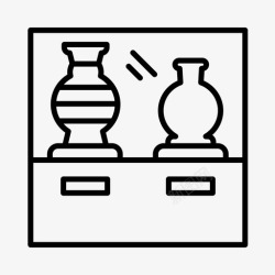 美术馆藏品展览古代美术馆图标高清图片