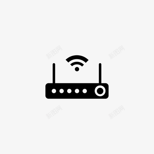 硬件路由器wifi图标svg_新图网 https://ixintu.com wifi 硬件 路由器