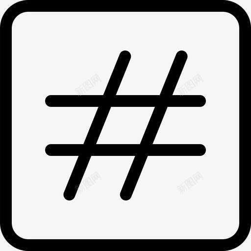 hashtagcrosshairsharp图标svg_新图网 https://ixintu.com crosshair hashtag sharp social 大纲webui