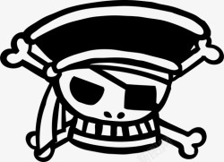 骷髅海骷髅海盗手绘强盗图标高清图片