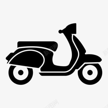 vespa酷摩托车图标图标