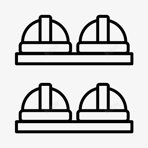 安全帽建筑工人工作设备图标svg_新图网 https://ixintu.com 安全帽 工人 工作设备 建筑工人