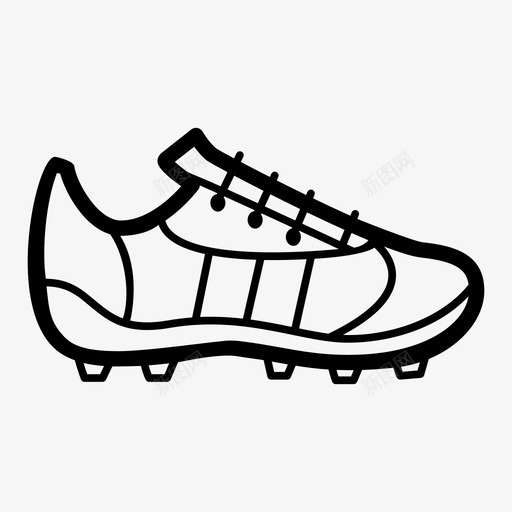 鞋钉鞋类鞋图标svg_新图网 https://ixintu.com 足球 足球鞋 运动 鞋 鞋类 鞋钉