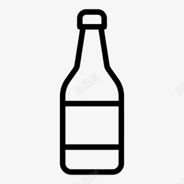 瓶子酒啤酒图标图标