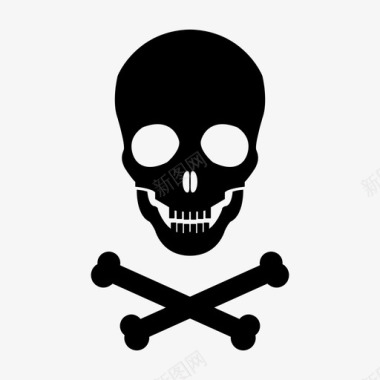 海盗头骨死亡海盗头骨海盗图标图标