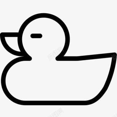 橡胶鸭婴儿浴室图标图标