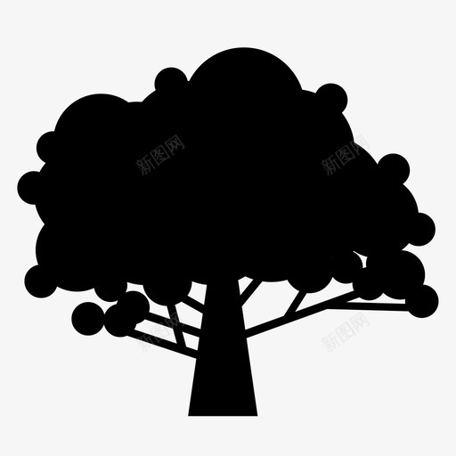 大树大自然植物图标svg_新图网 https://ixintu.com 其他树木两种 大树 大自然 树木 植物