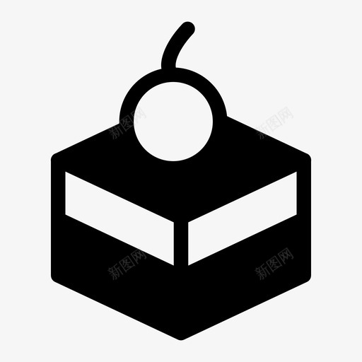 蛋糕吃的食物图标svg_新图网 https://ixintu.com 吃的 方形蛋糕 蛋糕 零食 食物
