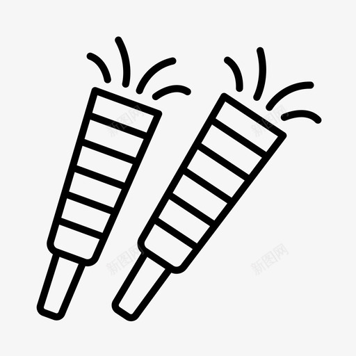 派对号角生日庆祝图标svg_新图网 https://ixintu.com 婚礼 庆祝 派对号角 生日 用品