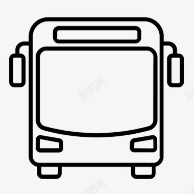 公共汽车城市公共交通图标图标