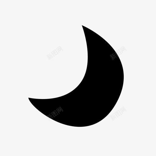 月亮晴朗夜晚图标svg_新图网 https://ixintu.com 夜晚 天空 懒散的天气 晴朗 月亮 睡眠