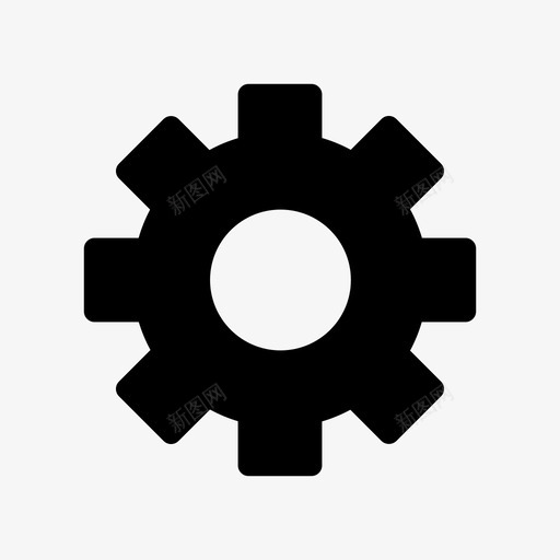 设置齿轮自定义图标svg_新图网 https://ixintu.com 基本填充 自定义 设置 选项 齿轮
