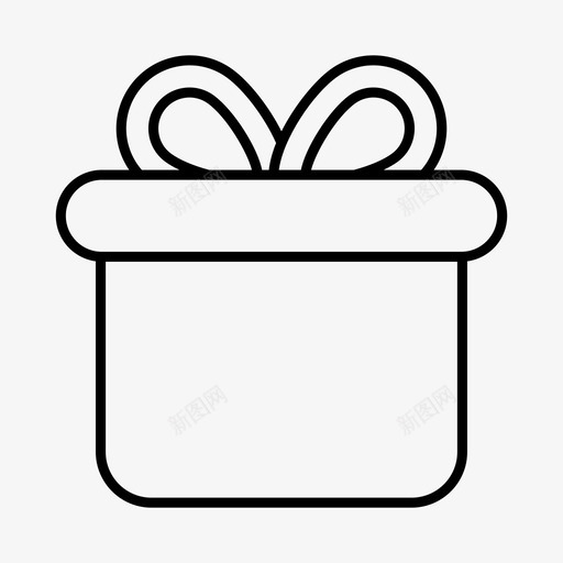礼物圣诞节礼盒图标svg_新图网 https://ixintu.com 圣诞节 礼物 礼盒 纪念 聚会