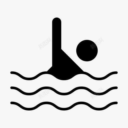 游泳跳水运动员图标svg_新图网 https://ixintu.com 游泳 游泳池 游泳运动员 跳水 运动员