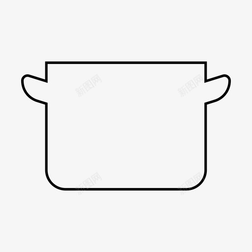 锅炊具厨房图标svg_新图网 https://ixintu.com 厨房 平底锅 炊具 炖锅 锅 食物和饮料