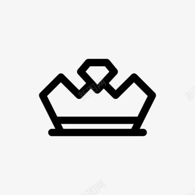 王冠钻石王后图标图标