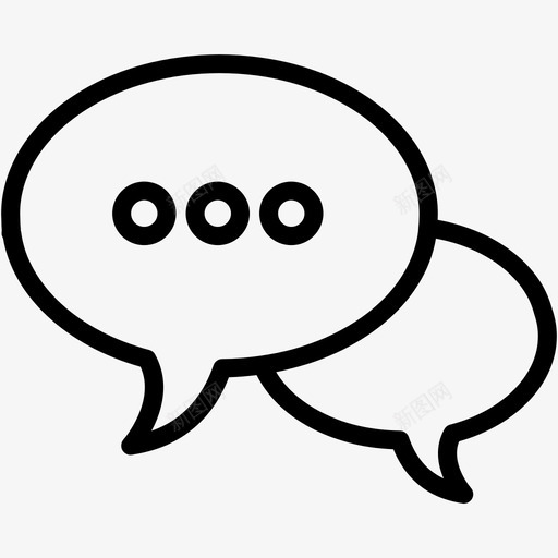 聊天评论交流图标svg_新图网 https://ixintu.com 交流 办公室4 演讲 聊天 评论 谈话