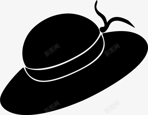 太阳帽配件时髦帽子图标svg_新图网 https://ixintu.com 太阳帽 时髦帽子 配件