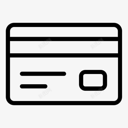 卡银行信贷图标svg_新图网 https://ixintu.com 付款 信贷 卡 货币 银行
