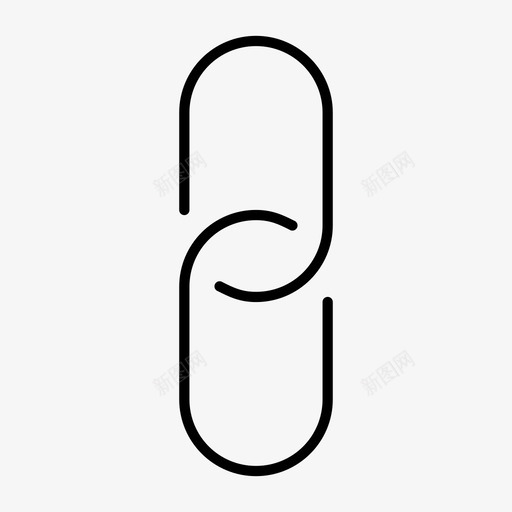 连接链条图标svg_新图网 https://ixintu.com 连接 链条