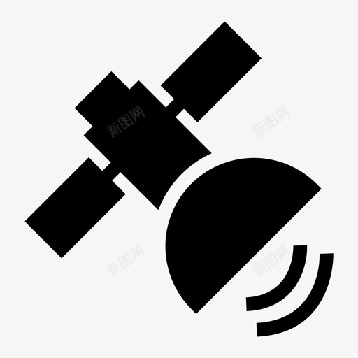 卫星网络信号图标svg_新图网 https://ixintu.com wifi 信号 卫星 地图和导航符号 无线 网络