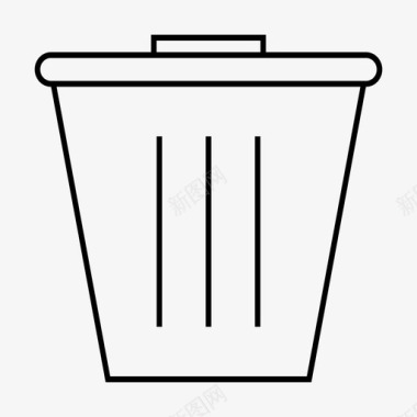 垃圾桶堆肥垃圾图标图标