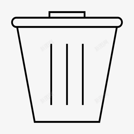 垃圾桶堆肥垃圾图标svg_新图网 https://ixintu.com 垃圾 垃圾桶 堆肥 花园
