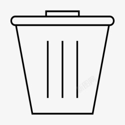 堆肥垃圾垃圾桶堆肥垃圾图标高清图片