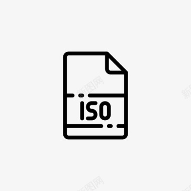 iso文档扩展名图标图标
